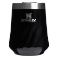 Stanley 11 oz Swirl Wine Stainless Steel Tumbler In Black Gloss